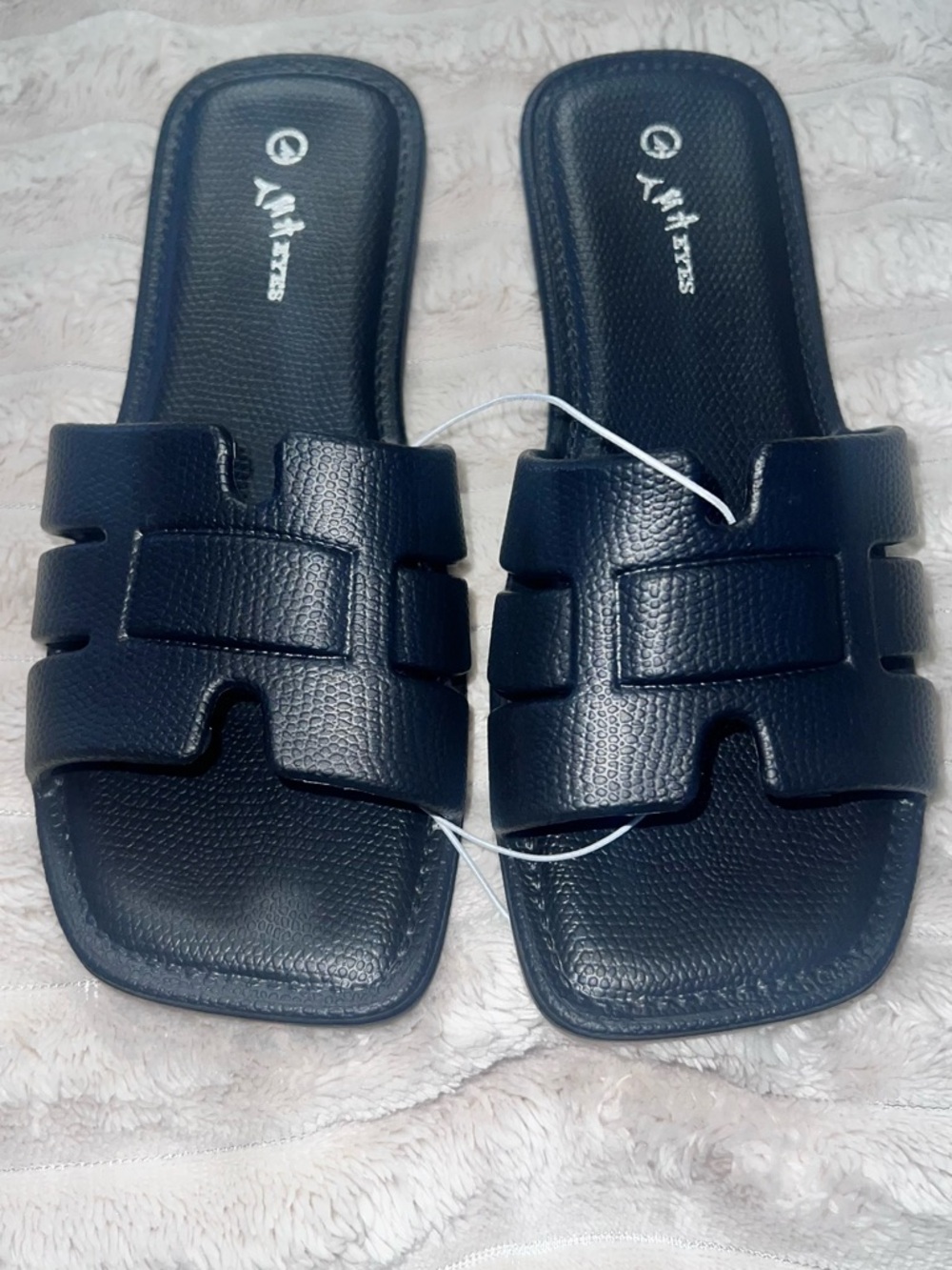 Women’s Navy Slide Sandals - Casual Comfort
